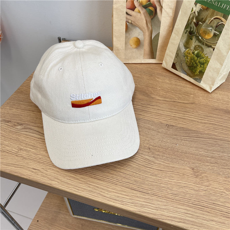 Women's Embroidered Cotton Baseball Cap with Adjustable Strap