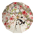 Women's Floral Sunshade Umbrella with Carrying Bag for Sunny Days
