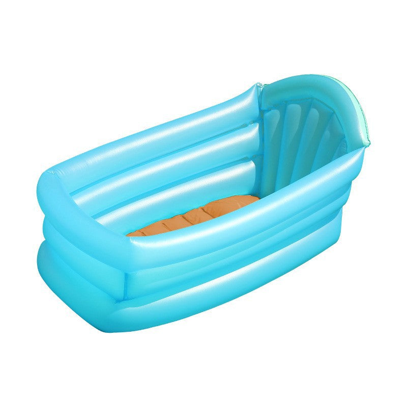Women's Inflatable Bathtub with Safety Valves and Non-Slip Mats