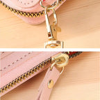 Women's Leather RFID-Blocking Shoulder Bag with Touchscreen Pocket