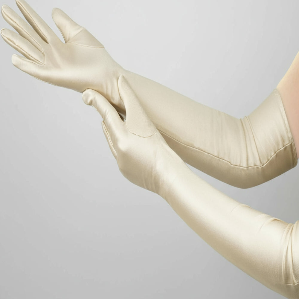 Women's Satin Opera Gloves, 50.8 cm, Elbow Length