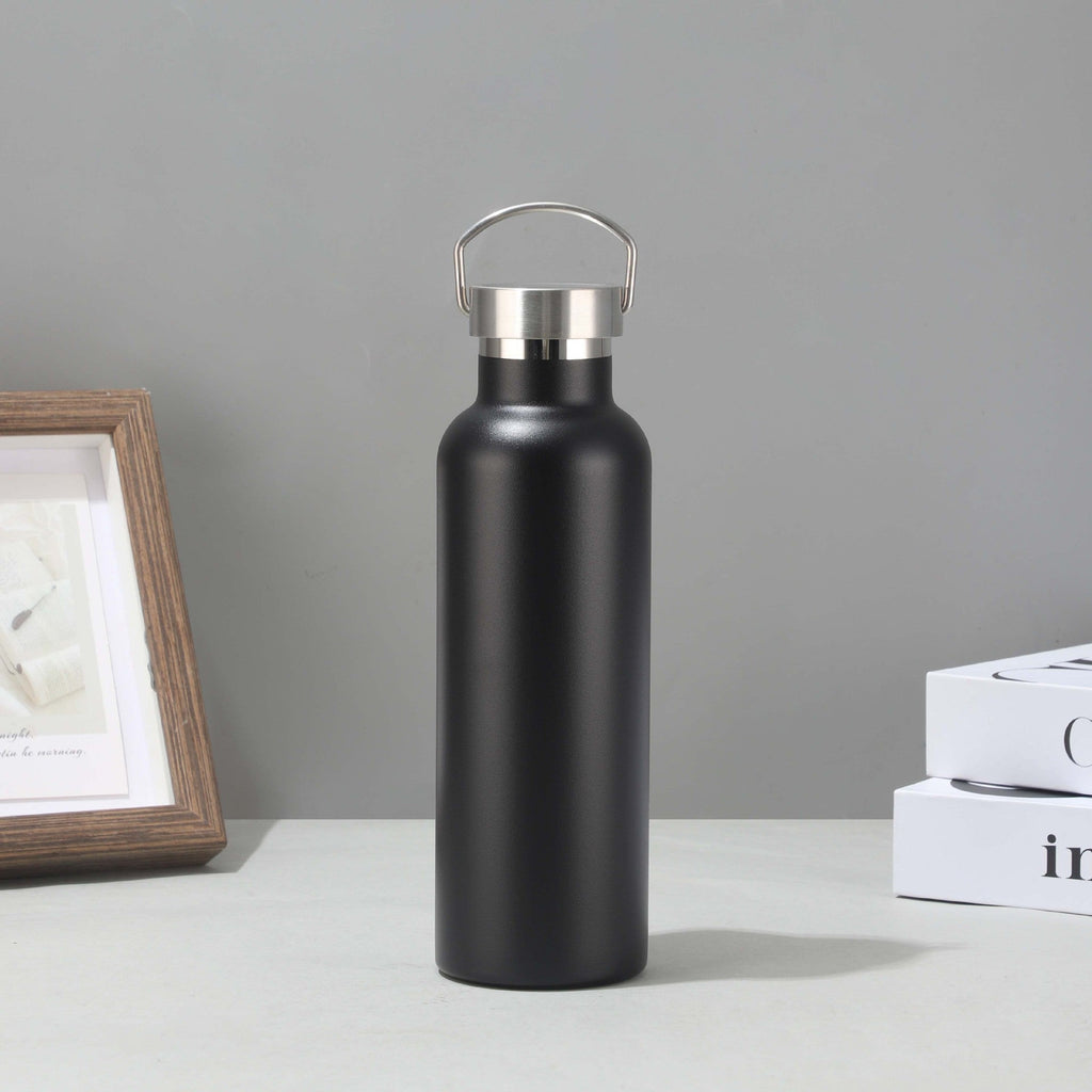 Women's Stainless Steel Insulated Water Bottle with Bamboo Lid