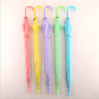 Women's Transparent Rain Umbrella with Ergonomic Handle