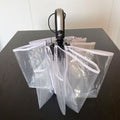 Women's Windproof Transparent Self-Supporting Compact Umbrella