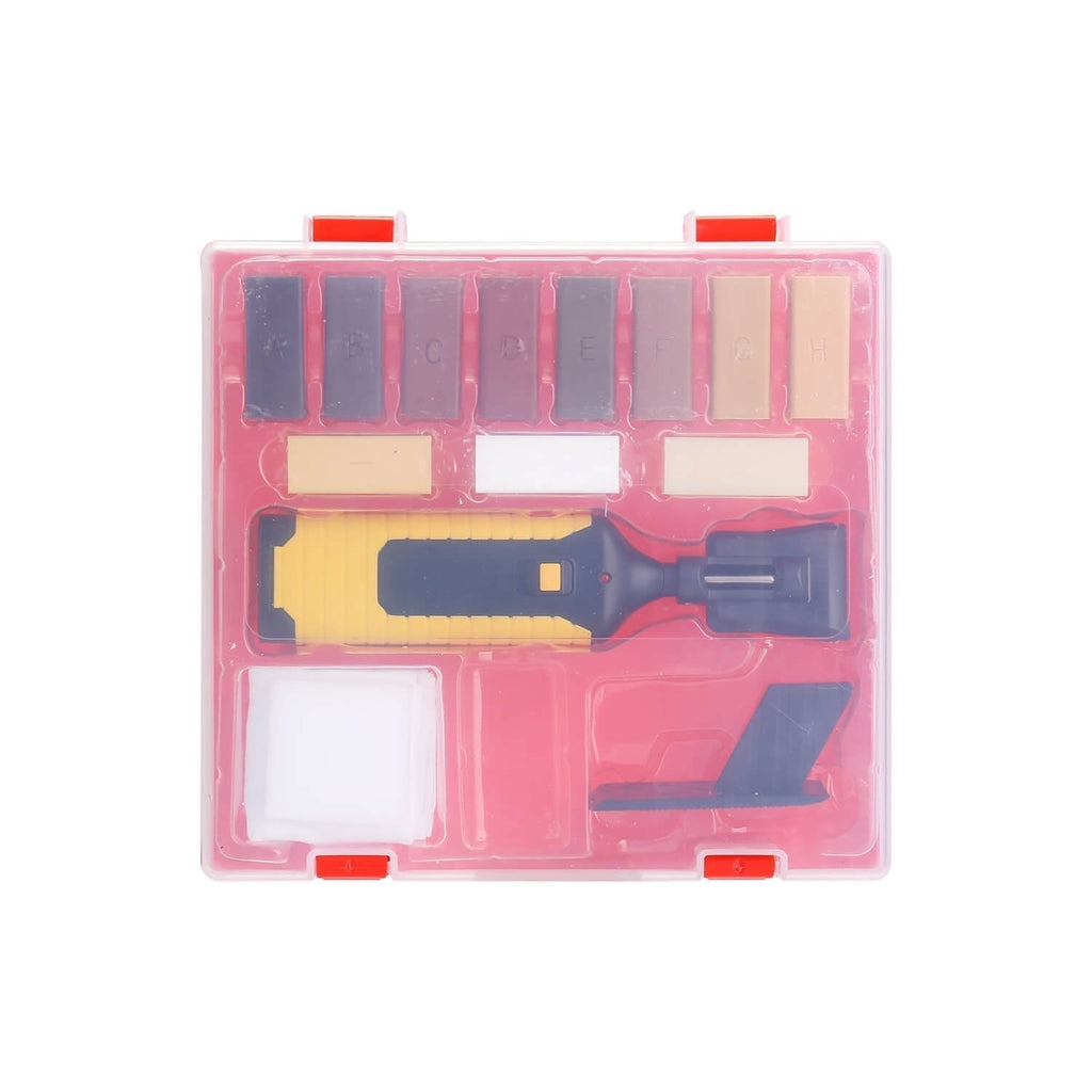 Wood Surface Repair Kit, 11 Wax Blocks & Heat Pen for Furniture