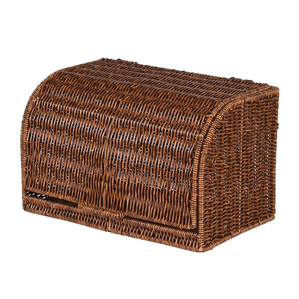 Woven Bread Basket with Lid