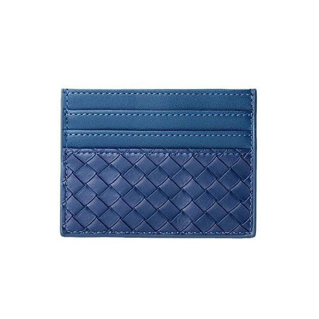 Woven Leather Card Holder