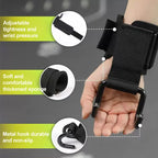 Wrist Support Hook Grip Trainer, Steel and Cotton Mix, 34 × 15 cm