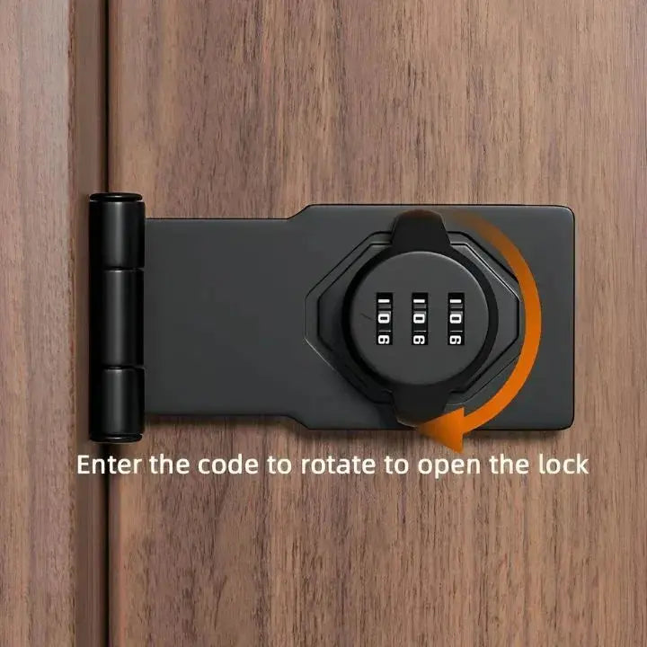 Zinc Alloy Keyless Combination Lock for Cabinets and Doors, 1,000+ Codes