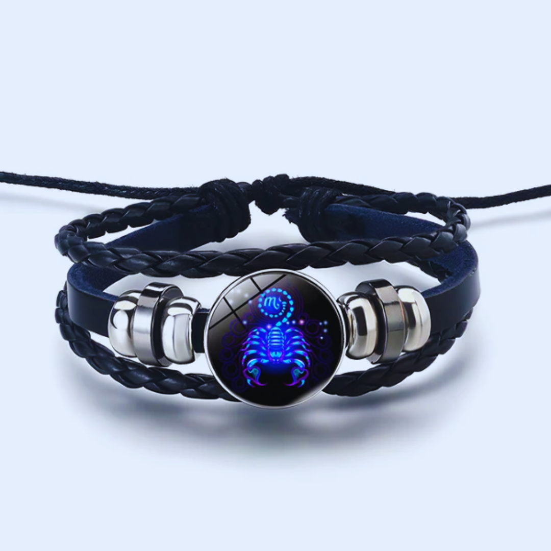 Zodiac Sign Bracelet, 16cm with 5cm Adjustable Chain