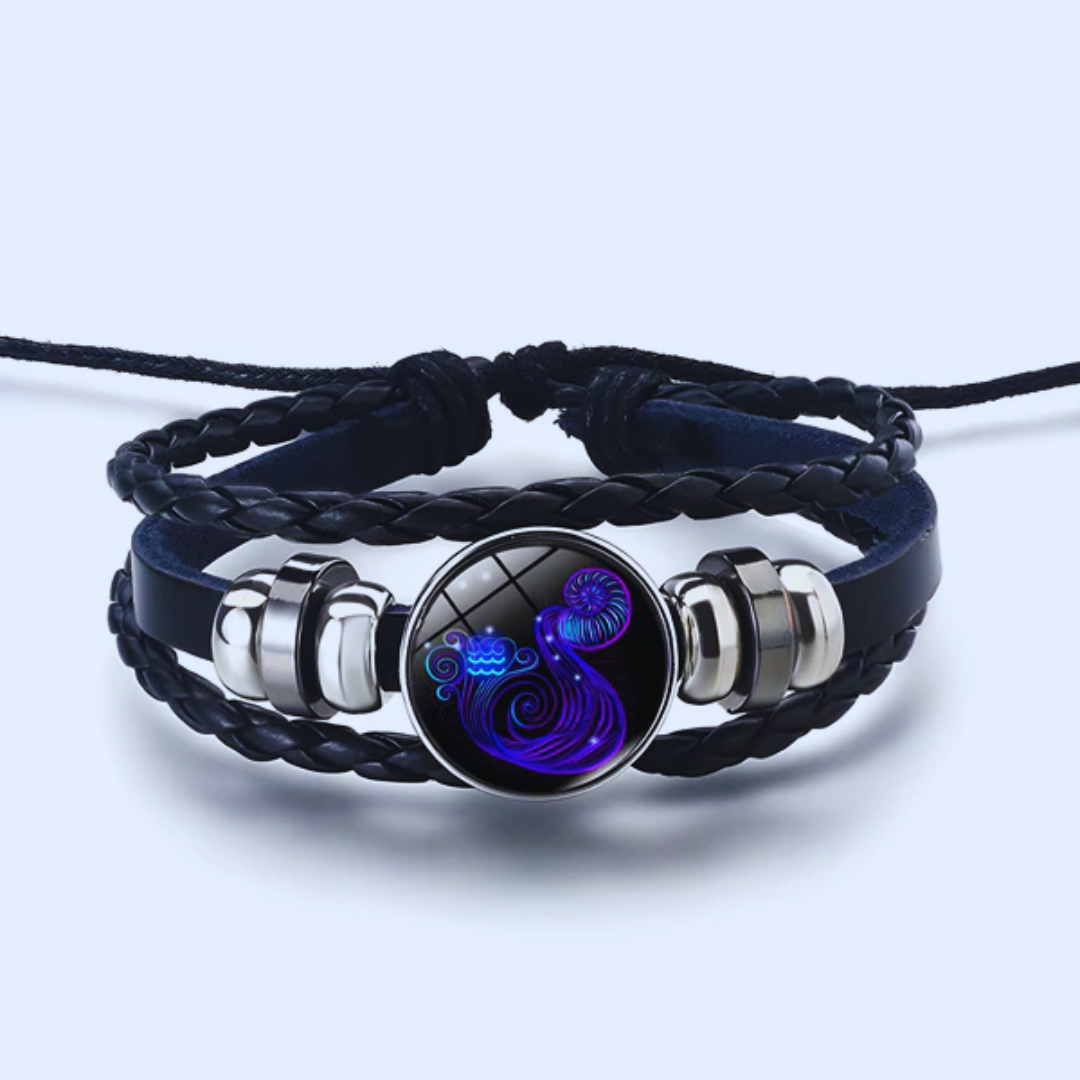 Zodiac Sign Bracelet, 16cm with 5cm Adjustable Chain