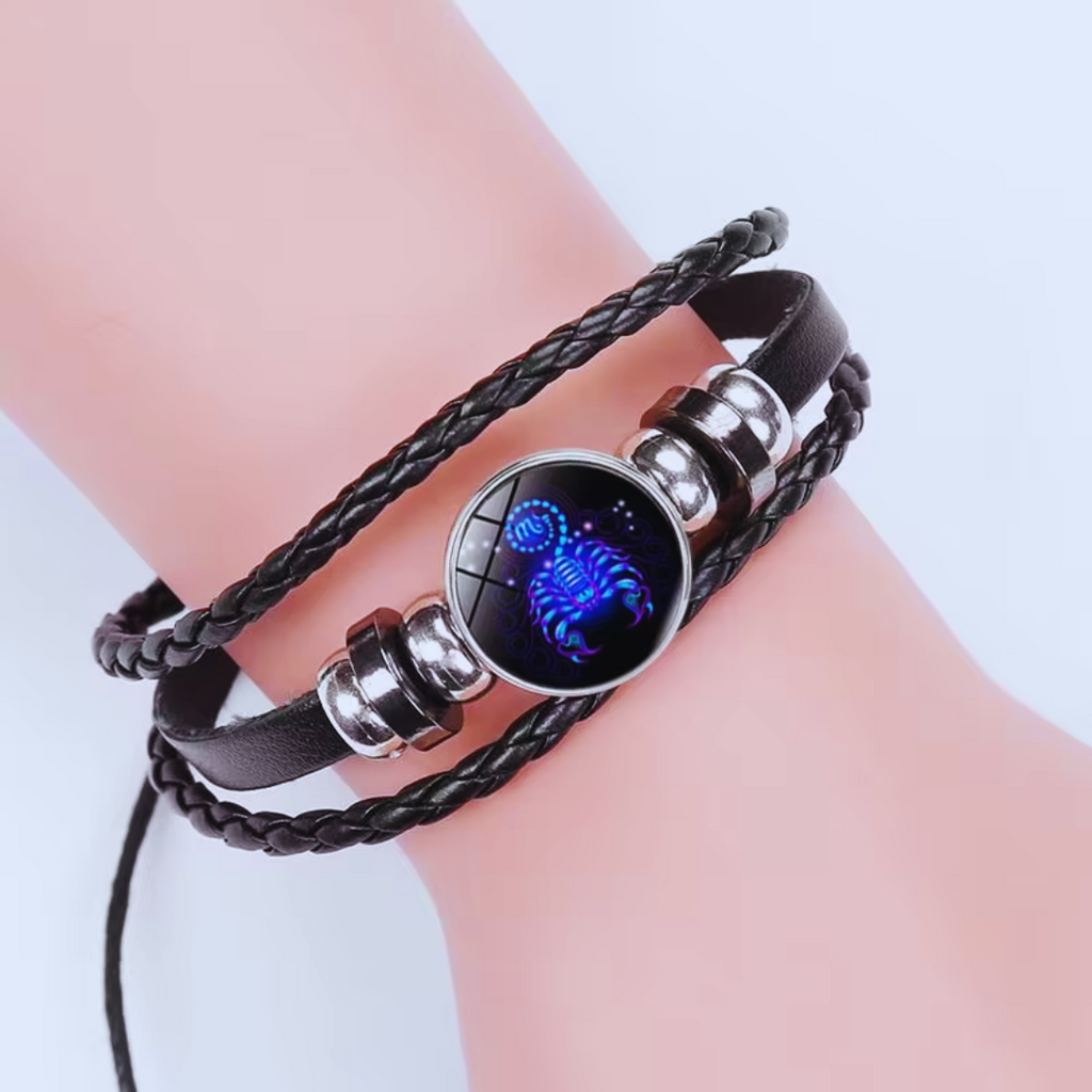 Zodiac Sign Bracelet, 16cm with 5cm Adjustable Chain