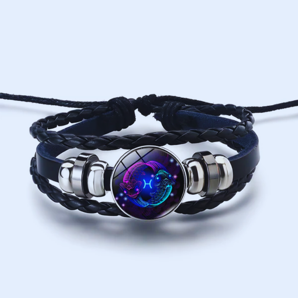 Zodiac Sign Bracelet, 16cm with 5cm Adjustable Chain