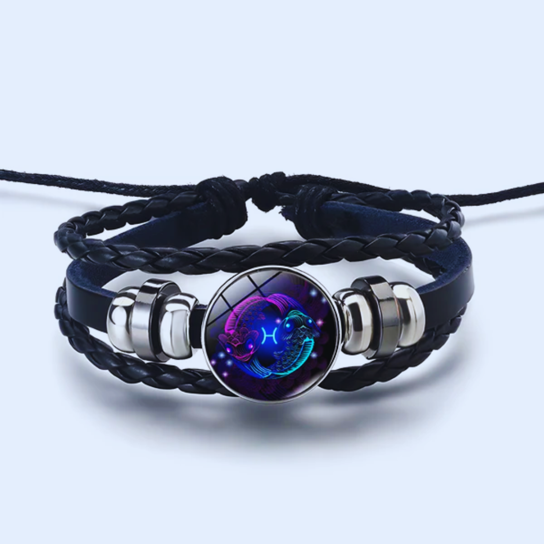 Zodiac Sign Bracelet, 16cm with 5cm Adjustable Chain