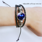 Zodiac Sign Bracelet, 16cm with 5cm Adjustable Chain